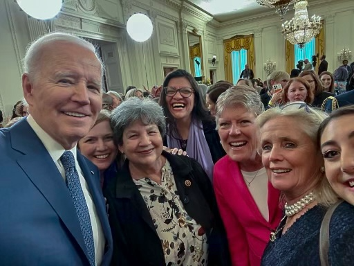 Rep. Dingell with President Biden, women members of Congress at White House Women's History Month Event