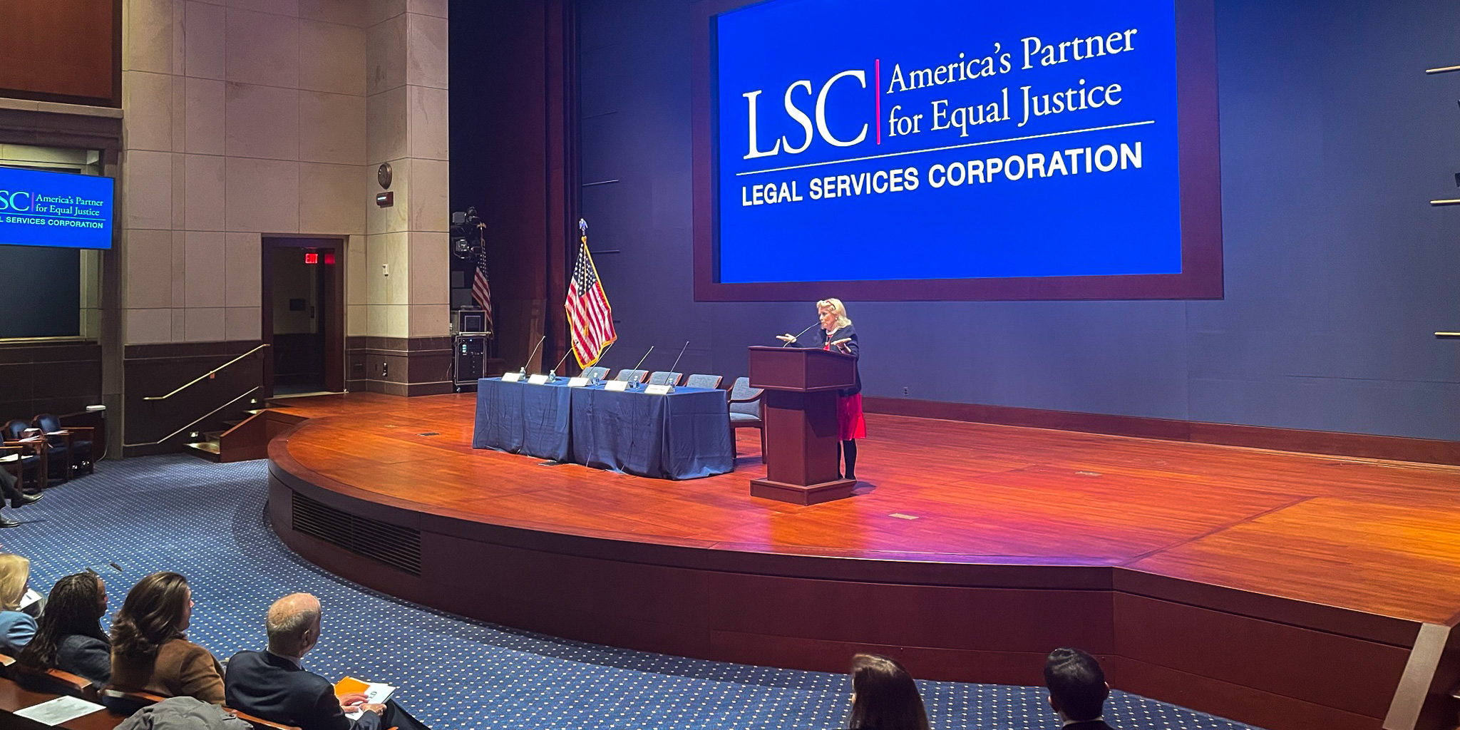 Dingell speaks at Legal Services Corporation's Access to Justice Forum