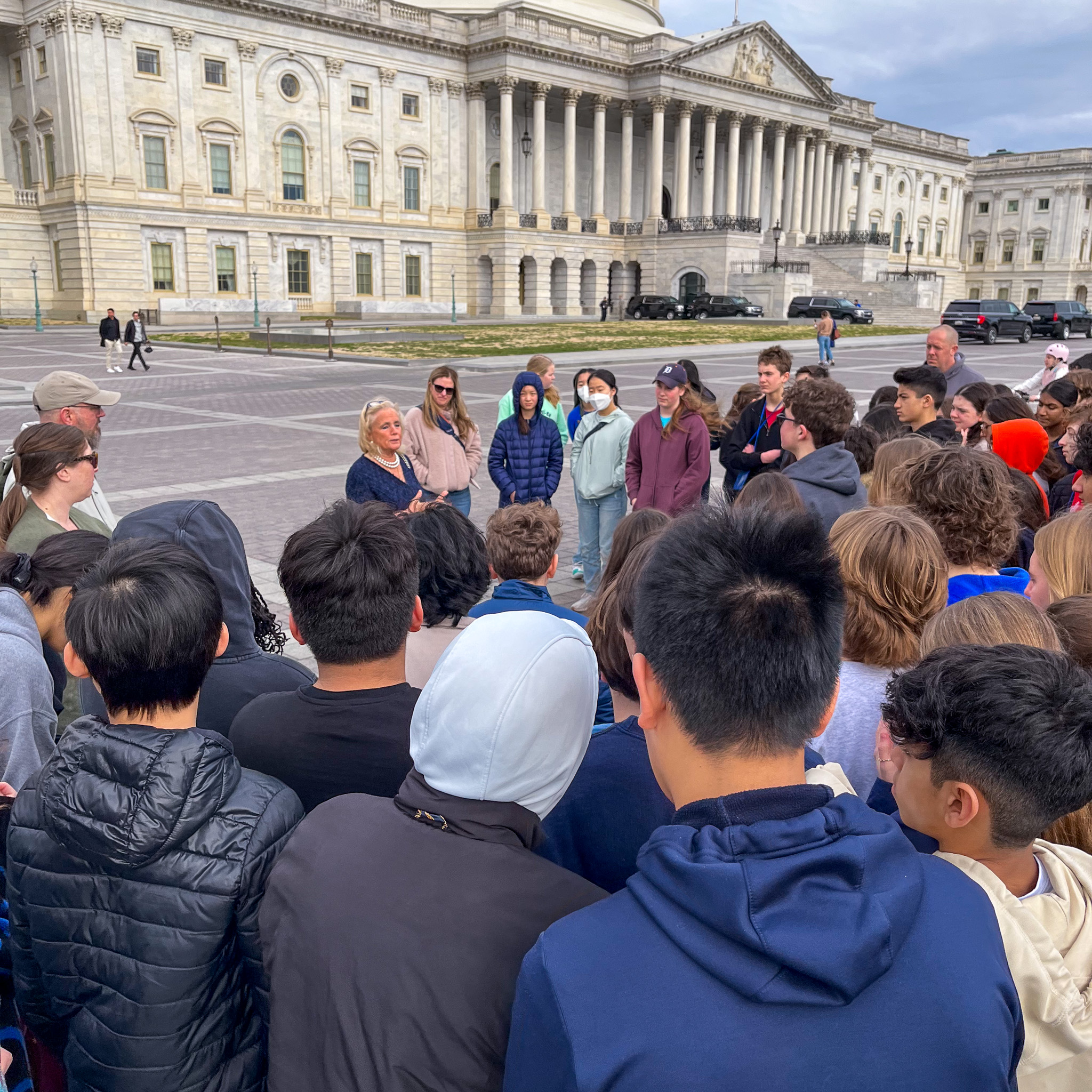 Rep. Dingell speaks to Greenhills Middle School students